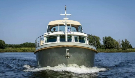 Grand Sturdy 45 AC, for sale, steel boat